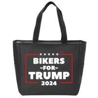 Bikers For Trump 2024 Zip Tote Bag