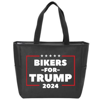 Bikers For Trump 2024 Zip Tote Bag