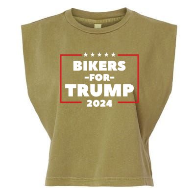 Bikers For Trump 2024 Garment-Dyed Women's Muscle Tee