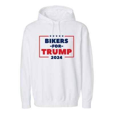 Bikers For Trump 2024 Garment-Dyed Fleece Hoodie