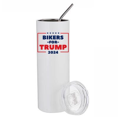 Bikers For Trump 2024 Stainless Steel Tumbler