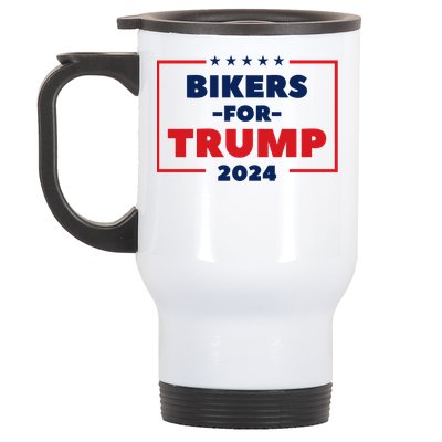 Bikers For Trump 2024 Stainless Steel Travel Mug