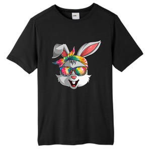 Bunny Face Tie Dye Glasses Easter Day Tall Fusion ChromaSoft Performance T-Shirt