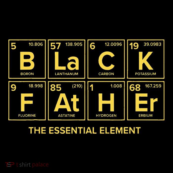 Black Father The Essential Element Dad Chemistry Science Flatbill Hat