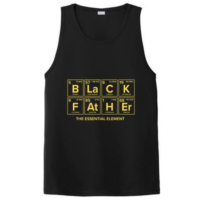 Black Father The Essential Element Dad Chemistry Science PosiCharge Competitor Tank