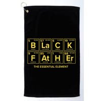 Black Father The Essential Element Dad Chemistry Science Golf Towel