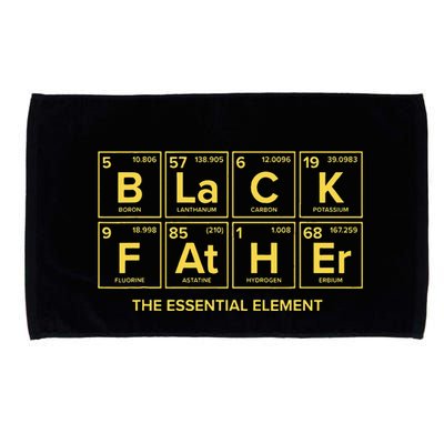 Black Father The Essential Element Dad Chemistry Science Microfiber Hand Towel
