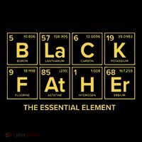 Black Father The Essential Element Dad Chemistry Science Womens T-Shirt
