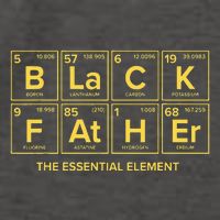Black Father The Essential Element Dad Chemistry Science Vector Backpack
