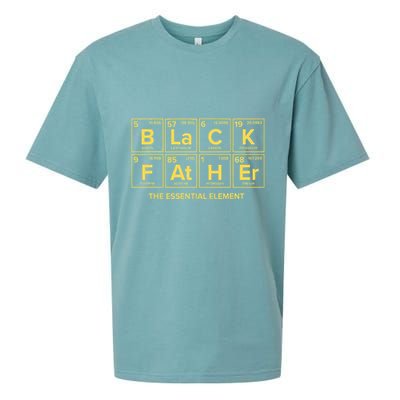Black Father The Essential Element Dad Chemistry Science Sueded Cloud Jersey T-Shirt