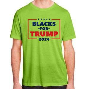 Blacks For Trump 2024 | Black Voices For Trump Adult ChromaSoft Performance T-Shirt