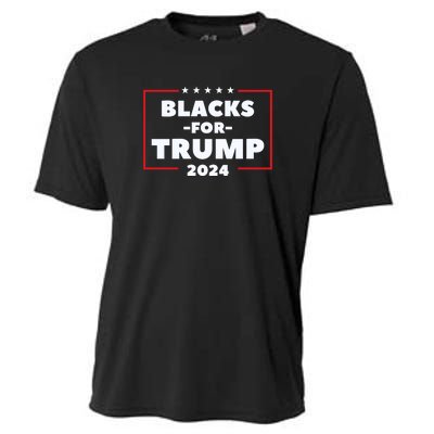 Blacks For Trump 2024 | Black Voices For Trump Cooling Performance Crew T-Shirt