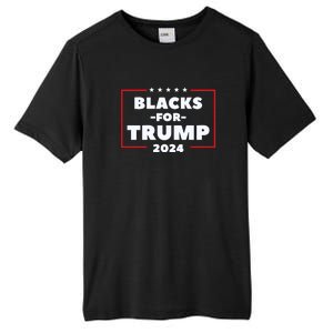 Blacks For Trump 2024 | Black Voices For Trump Tall Fusion ChromaSoft Performance T-Shirt