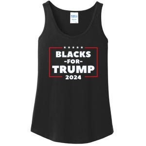 Blacks For Trump 2024 | Black Voices For Trump Ladies Essential Tank