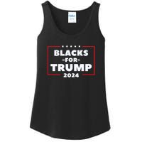 Blacks For Trump 2024 | Black Voices For Trump Ladies Essential Tank