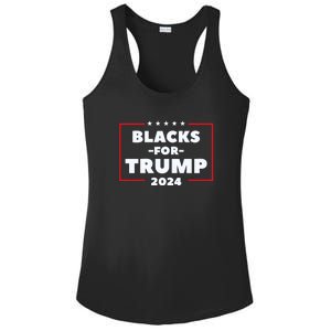 Blacks For Trump 2024 | Black Voices For Trump Ladies PosiCharge Competitor Racerback Tank