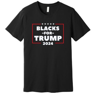 Blacks For Trump 2024 | Black Voices For Trump Premium T-Shirt