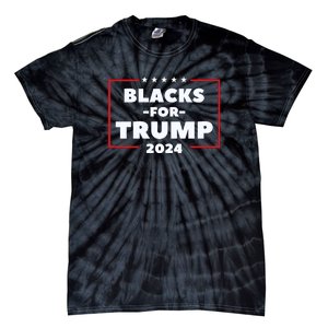 Blacks For Trump 2024 | Black Voices For Trump Tie-Dye T-Shirt