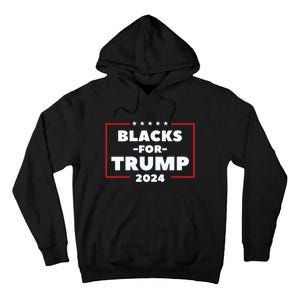 Blacks For Trump 2024 | Black Voices For Trump Tall Hoodie