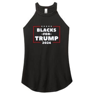 Blacks For Trump 2024 | Black Voices For Trump Women's Perfect Tri Rocker Tank