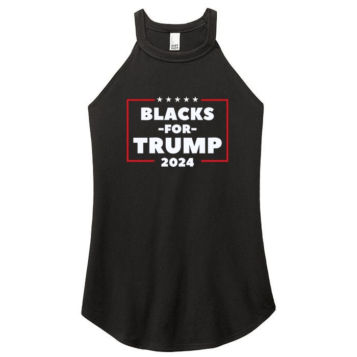 Blacks For Trump 2024 | Black Voices For Trump Women's Perfect Tri Rocker Tank