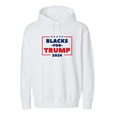 Blacks For Trump 2024 | Black Voices For Trump Garment-Dyed Fleece Hoodie