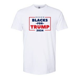 Blacks For Trump 2024 | Black Voices For Trump Softstyle CVC T-Shirt