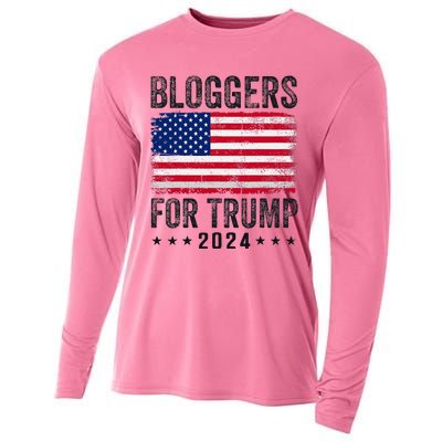 Bloggers For Trump 2024 Cooling Performance Long Sleeve Crew