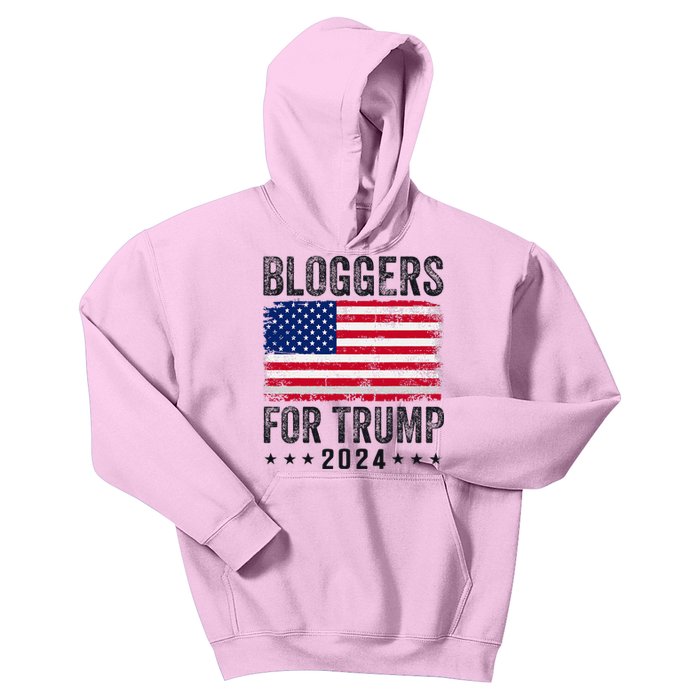 Bloggers For Trump 2024 Kids Hoodie