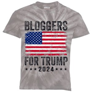 Bloggers For Trump 2024 Kids Tie-Dye T-Shirt