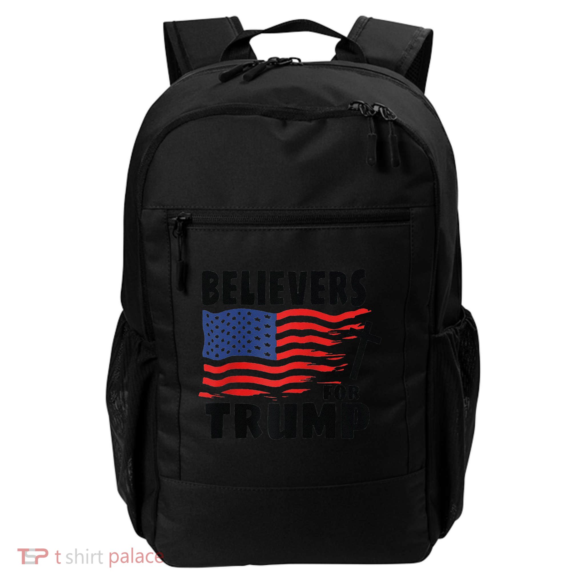Believers For Trump Christians For Trump 2024 Raglan Backpack