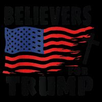 Believers For Trump Christians For Trump 2024 Raglan 16 in Basic Backpack