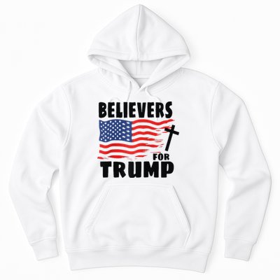 Believers For Trump Christians For Trump 2024 Raglan Hoodie