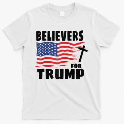 Believers For Trump Christians For Trump 2024 Raglan T-Shirt