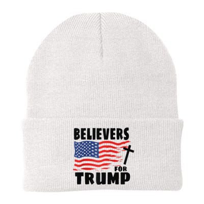 Believers For Trump Christians For Trump 2024 Raglan Beanie