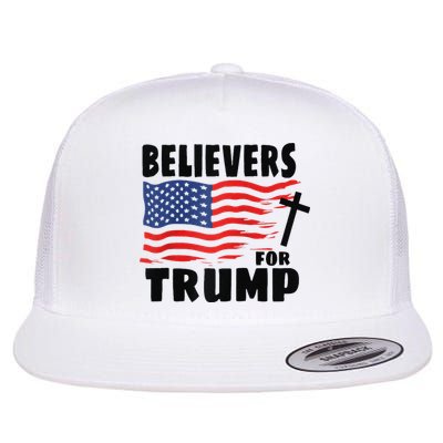 Believers For Trump Christians For Trump 2024 Raglan Flatbill Hat