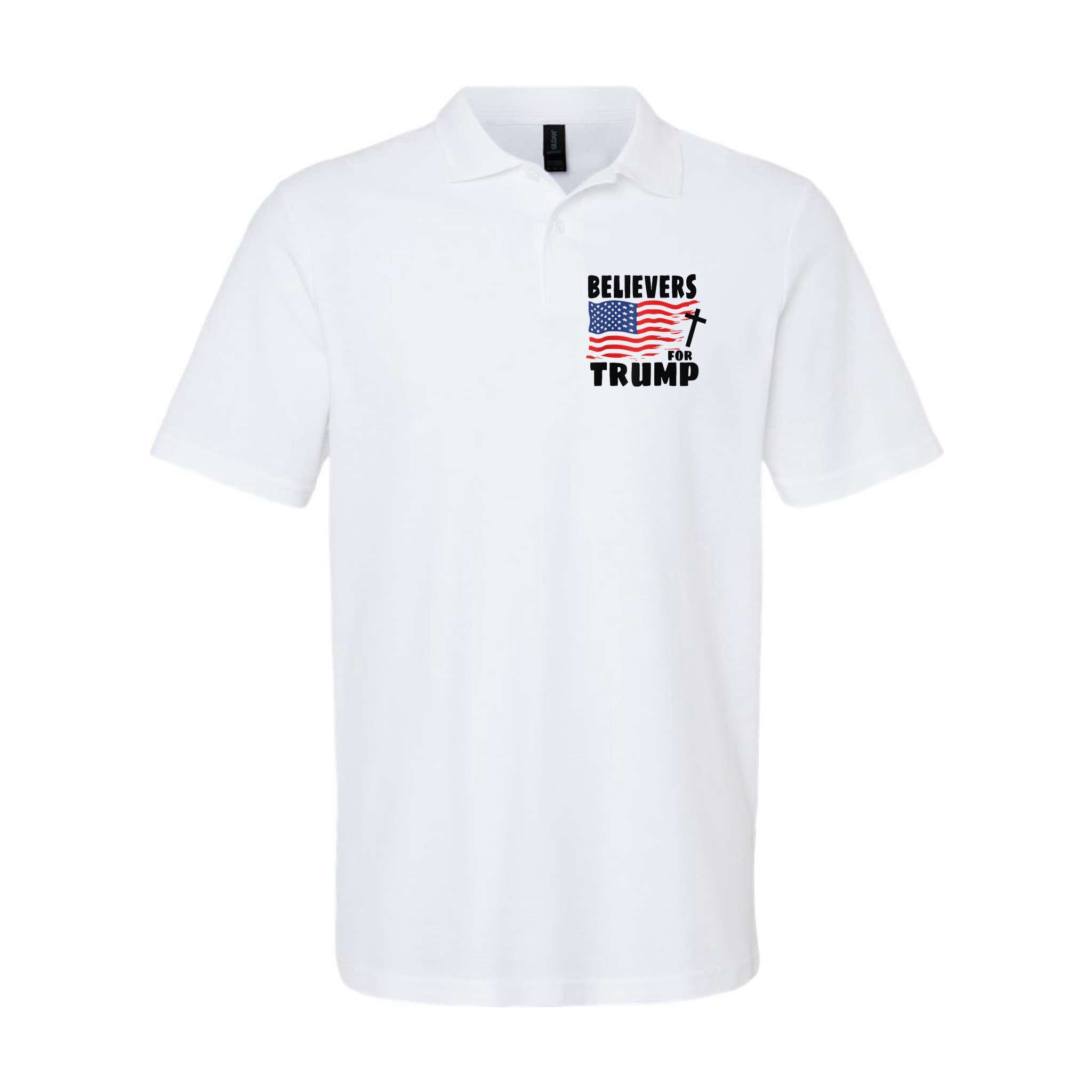 Believers For Trump Christians For Trump 2024 Raglan Polo