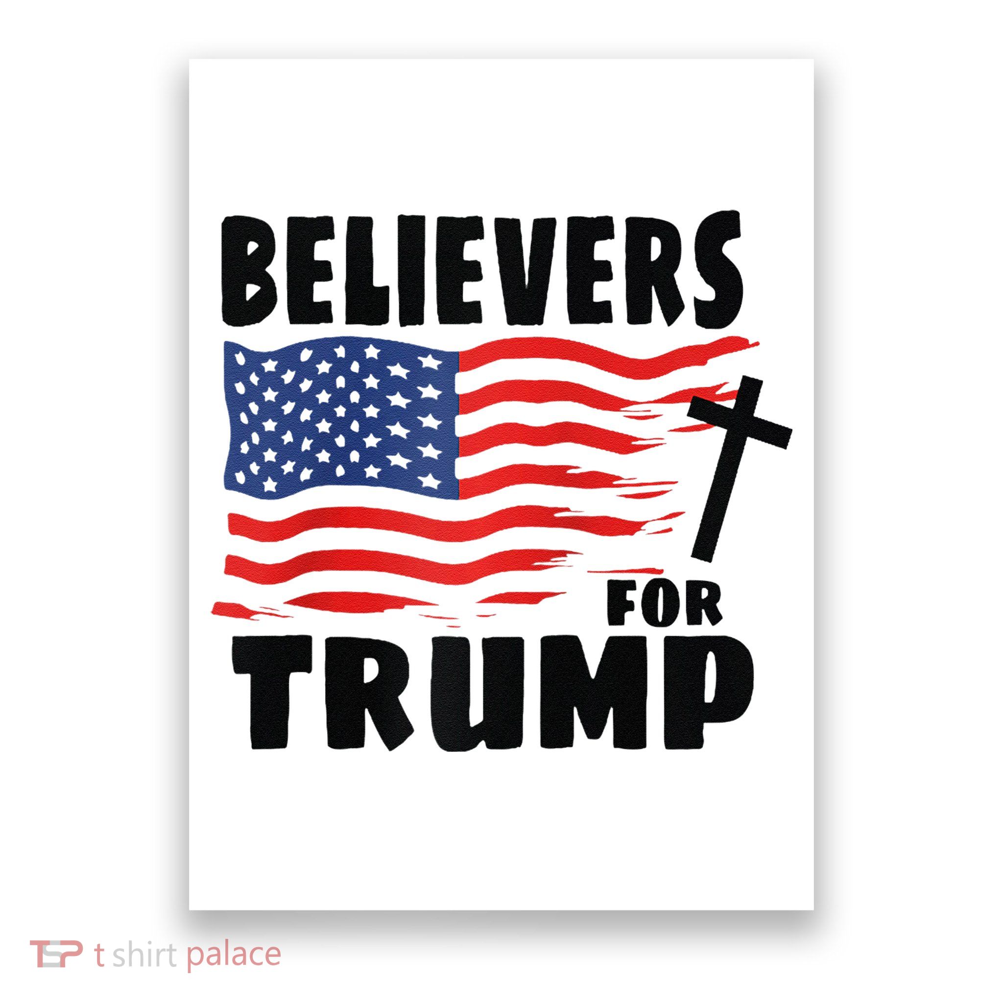 Believers For Trump Christians For Trump 2024 Raglan Poster