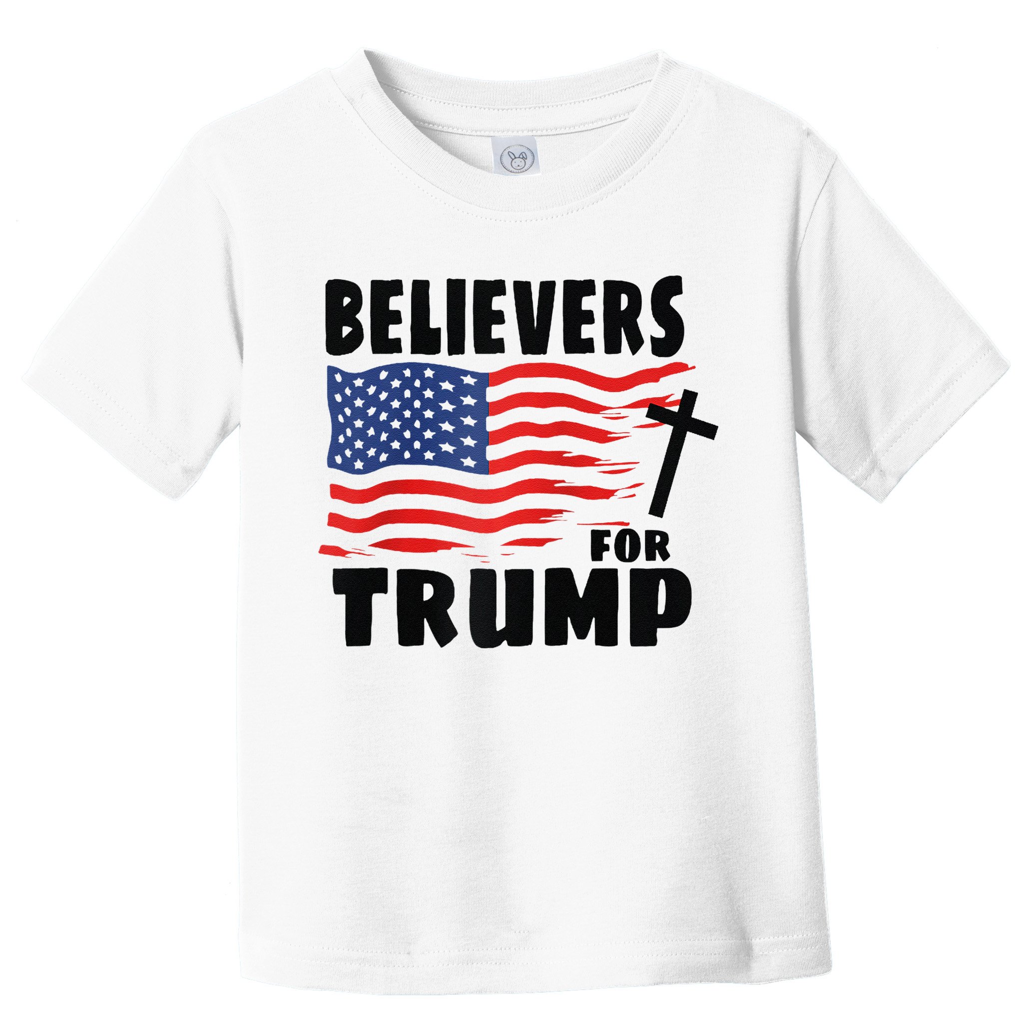 Believers For Trump Christians For Trump 2024 Raglan Toddler T-Shirt