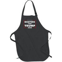 Boaters For Trump 2024 Full-Length Apron With Pockets