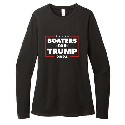 Boaters For Trump 2024 Womens CVC Long Sleeve Shirt