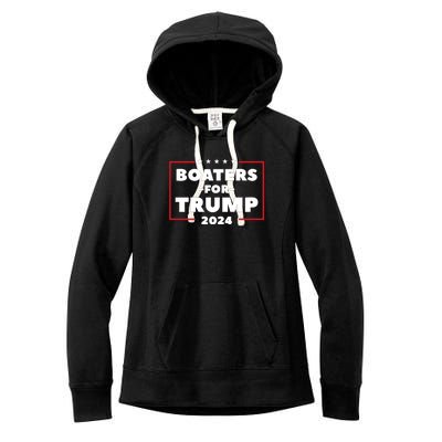 Boaters For Trump 2024 Women's Fleece Hoodie