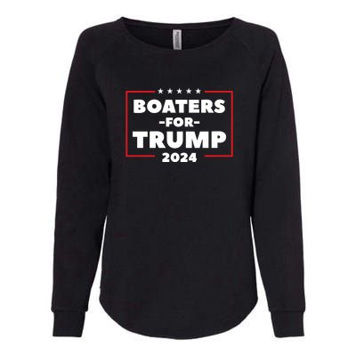 Boaters For Trump 2024 Womens California Wash Sweatshirt