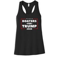 Boaters For Trump 2024 Women's Racerback Tank