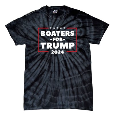 Boaters For Trump 2024 Tie-Dye T-Shirt