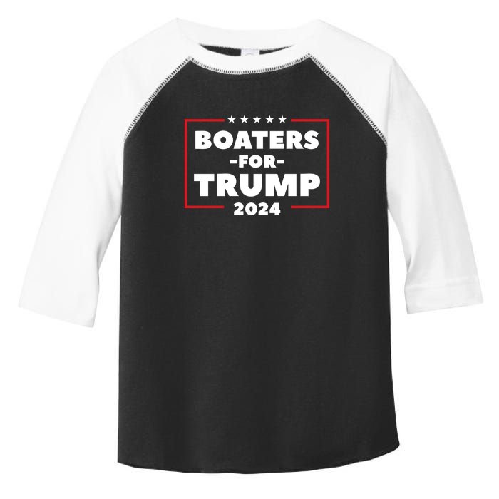 Boaters For Trump 2024 Toddler Fine Jersey T-Shirt