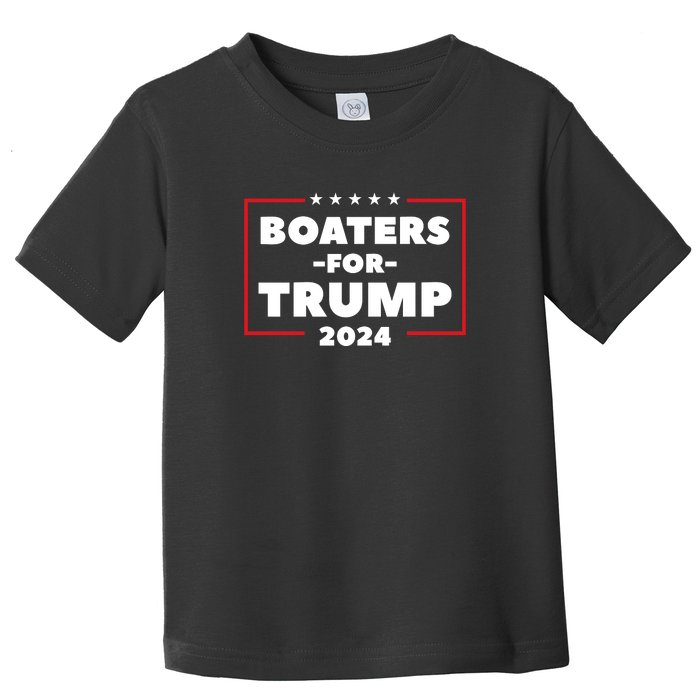 Boaters For Trump 2024 Toddler T-Shirt