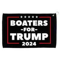 Boaters For Trump 2024 Grommeted Golf Towel