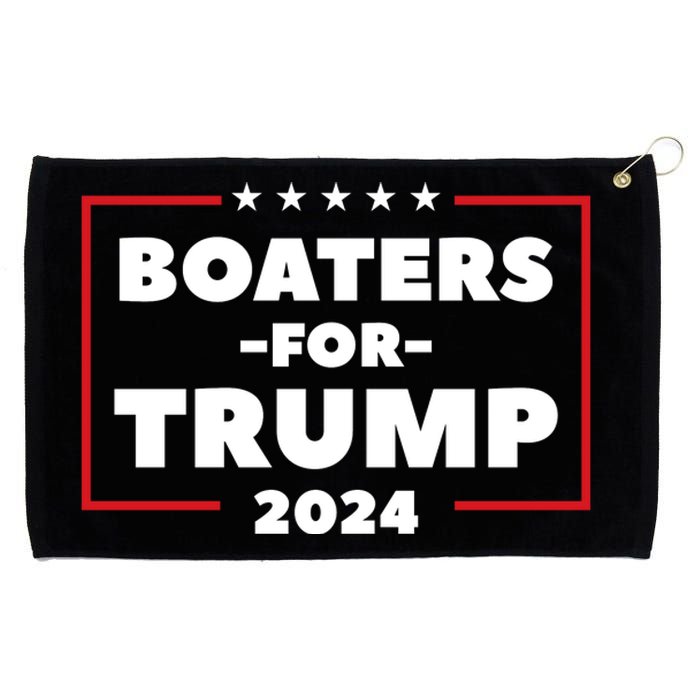 Boaters For Trump 2024 Grommeted Golf Towel