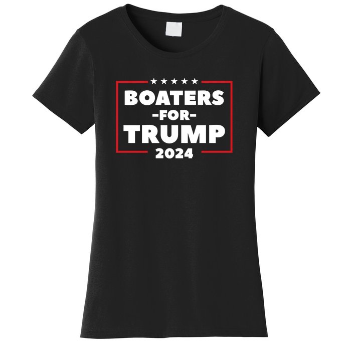 Boaters For Trump 2024 Women's T-Shirt